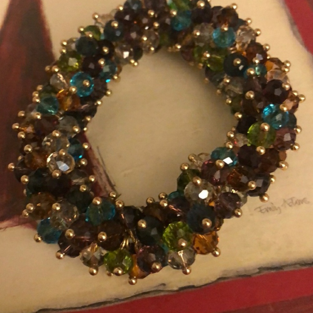 Beautiful multi colored crystal bracelet
